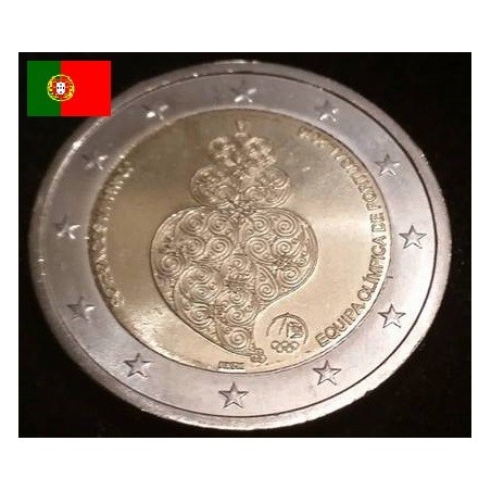 2 euros commémorative Portugal 2016 Jeux de Rio de Janeiro piece de monnaie €
