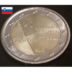 2 euros commémorative Slovénie 2016 25 ans indépendance