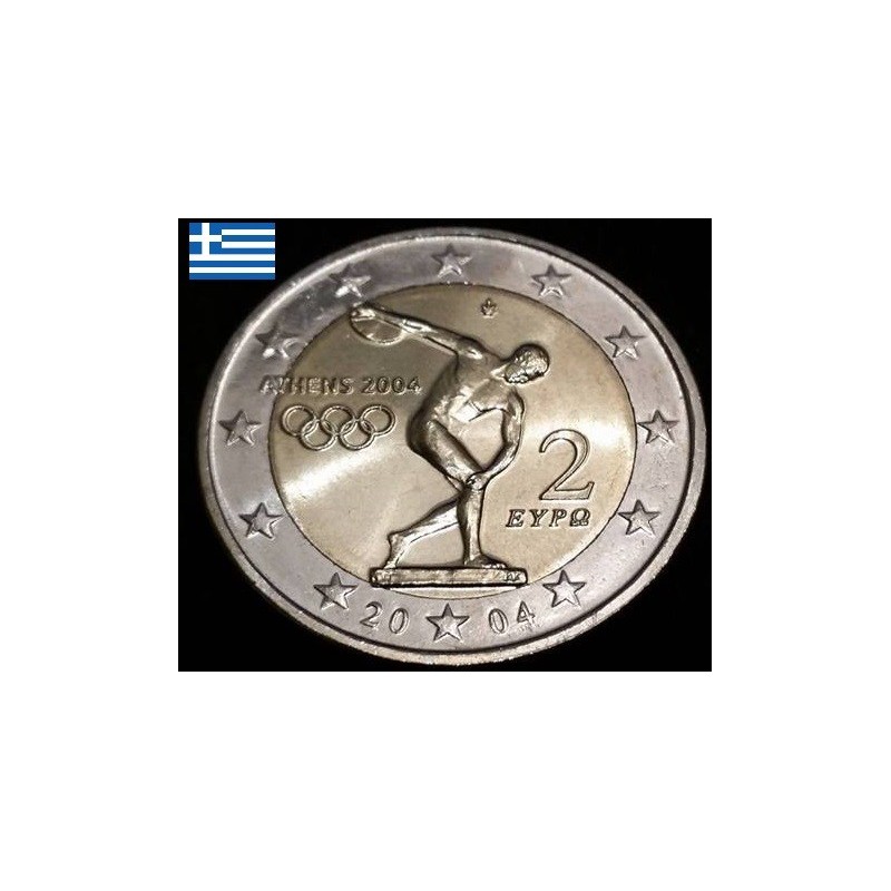 Pièce de 2 euros commémorative Grèce 2004 Jeux Olympiques d'Athènes
