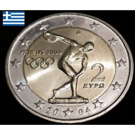 Pièce de 2 euros commémorative Grèce 2004 Jeux Olympiques d'Athènes