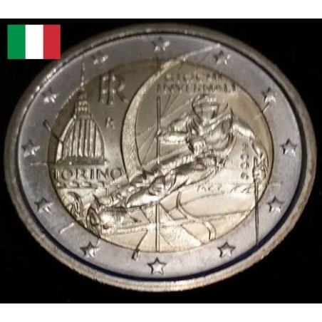 Pièce de 2 euros commémorative Italie 2006 Jeux Olympiques d'hiver de Turin