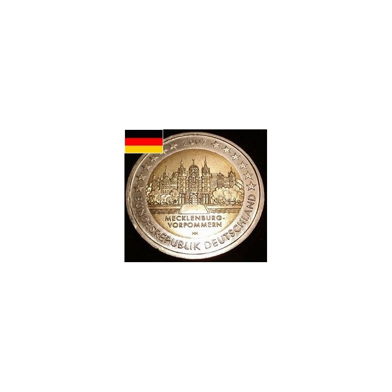 Pièce de 2 euros commémorative Allemagne  2007 Mecklembourg-Poméranie occidentale