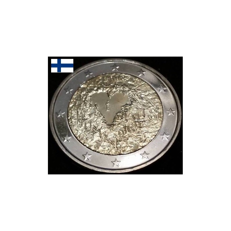 2 euros commémorative Finlande 2008 Déclaration universelle des droits de l'homme piece de monnaie €