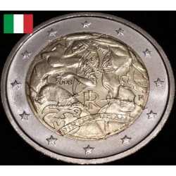 2 euros commémorative Italie 2008 Déclaration Universelle des Droits de l'Homme piece de monnaie €