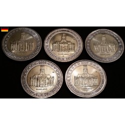 2 euros commémorative Allemagne 2009 5 ateliers Sarre piece de monnaie €