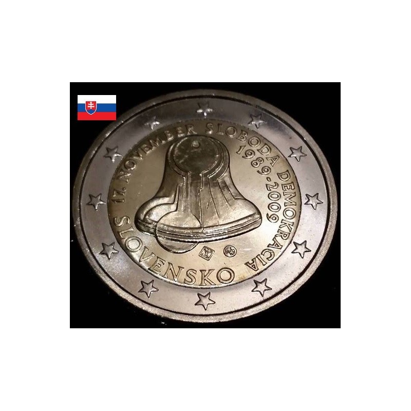 2 euros commémorative Slovaquie 2009 Révolution de Velours piece de monnaie €