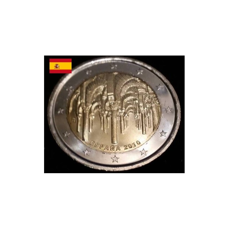 2 euros commémorative Espagne  2010 centre historique de Cordoue  pièce de monnaie €