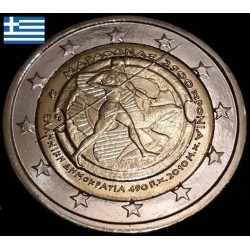 2 euros commémorative Grece 2010 Bataille de Marathon piece de monnaie €