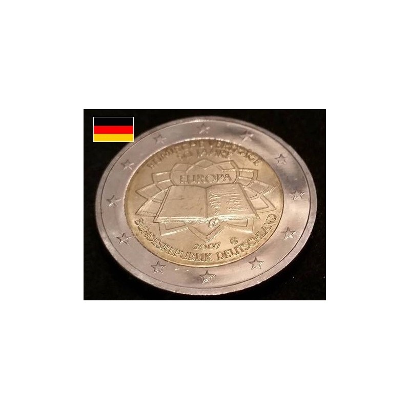 2 euros commémorative Allemagne 2007 Traité de Rome emission commune