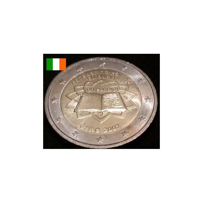 2 euros commémorative Irlande 2007 Traité de Rome emission commune