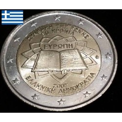 2 euros commémorative Grèce 2007 Traité de Rome emission commune
