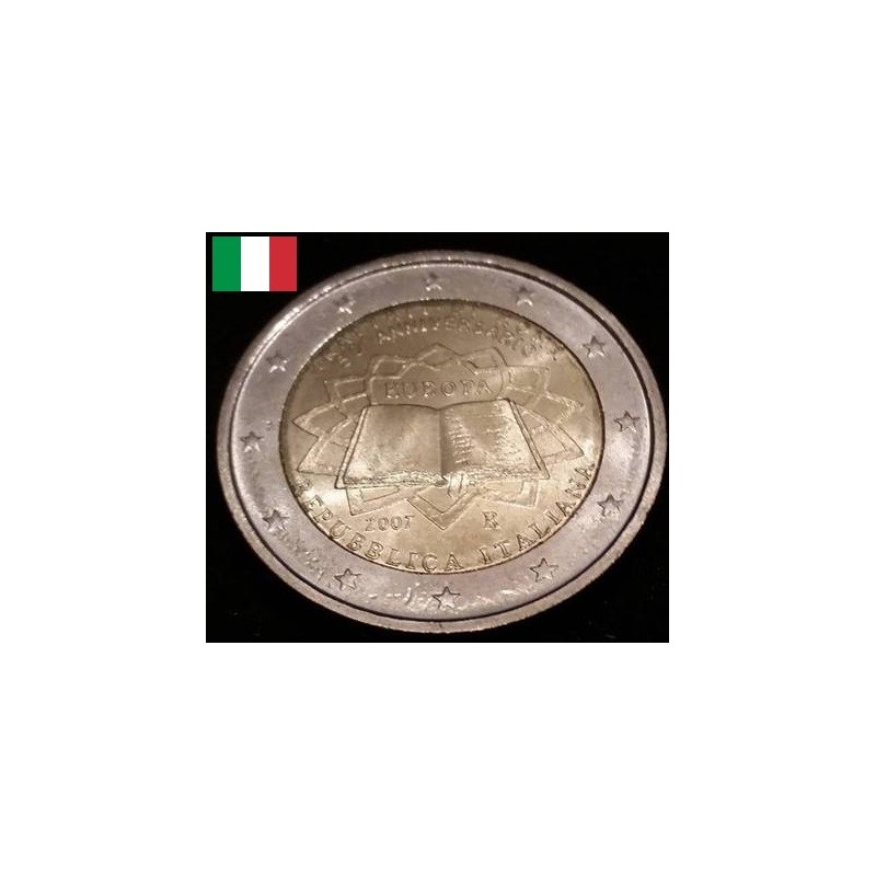 2 euros commémorative Italie 2007 Traité de Rome emission commune