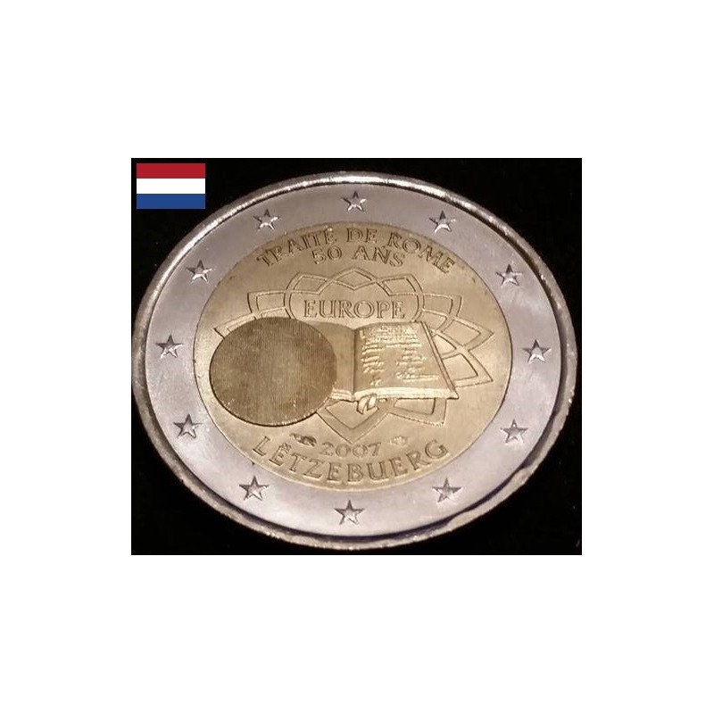 2 euros commémorative Luxembourg 2007 Traité de Rome emission commune