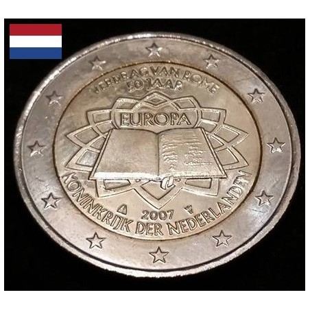 2 euros commémorative Pays Bas 2007 Traité de Rome