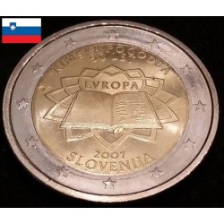 2 euros commémorative Slovénie 2007 Traité de Rome emission commune