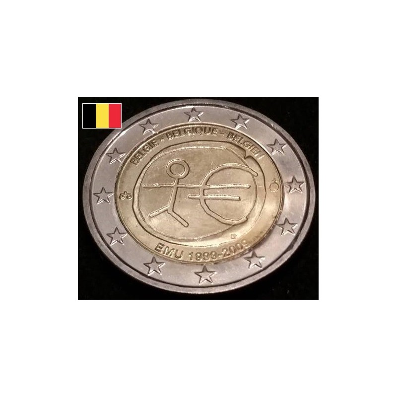 2 euros commémorative Belgique 2009 EMU piece de monnaie €