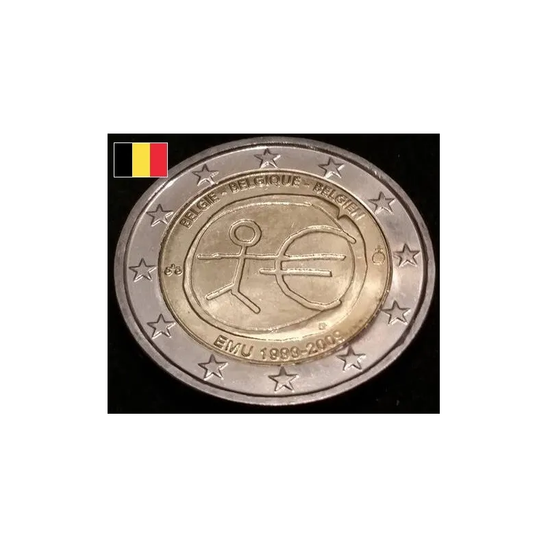 2 euros commémorative Belgique 2009 EMU piece de monnaie €