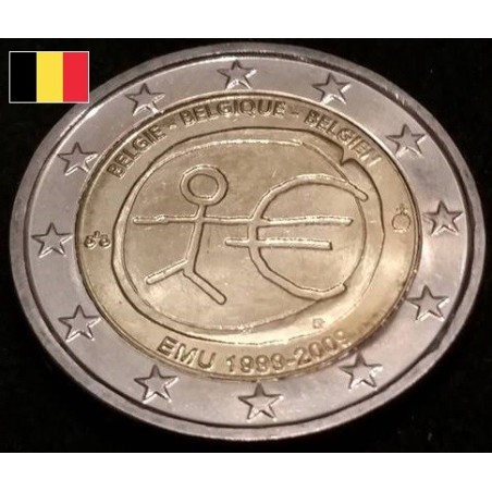 2 euros commémorative Belgique 2009 EMU piece de monnaie €
