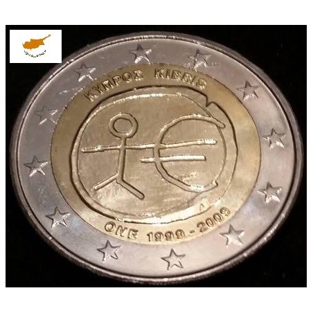 2 euros commémorative Chypre 2009 EMU piece de monnaie €