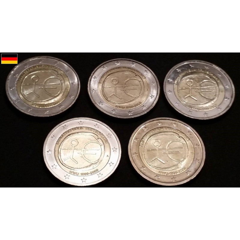 2 euros commémorative Allemagne 2009 EMU 5 ateliers piece de monnaie €