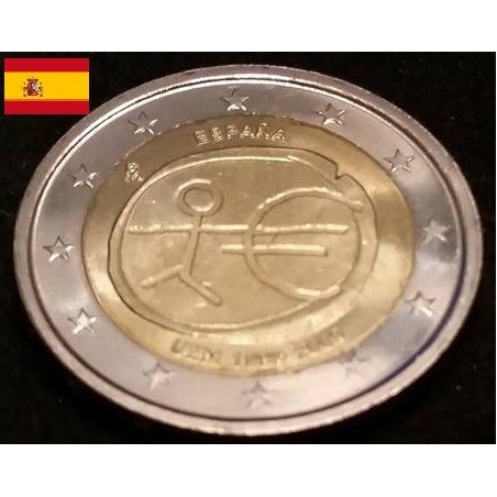 2 euros commémorative Espagne 2009 EMU piece de monnaie €