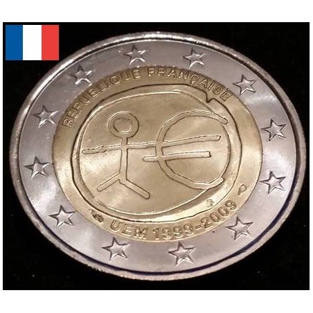 2 euros commémorative France 2009 EMU piece de monnaie €