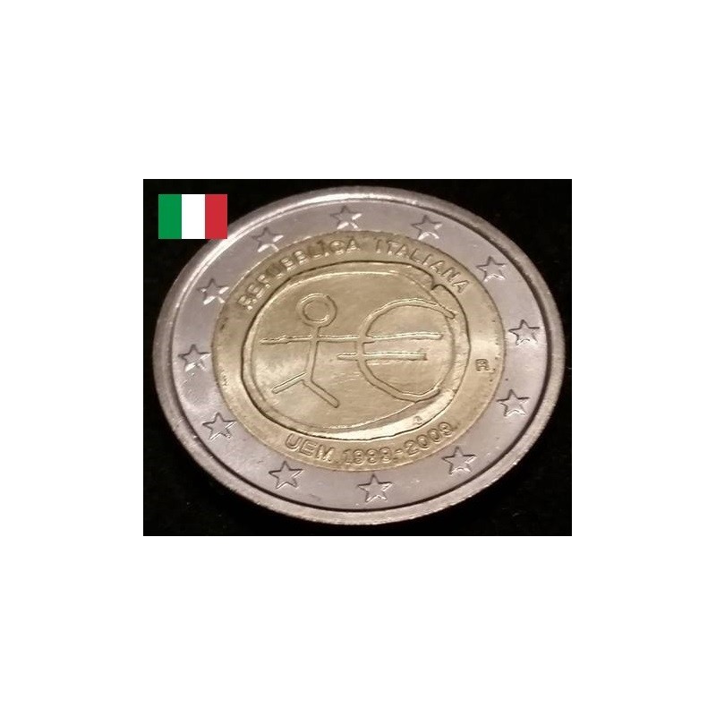 2 euros commémorative Italie 2009 EMU piece de monnaie €