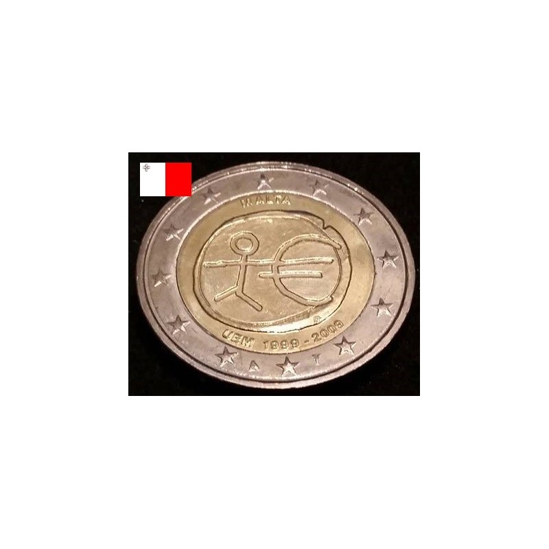 2 euros commémorative Malte 2009 EMU piece de monnaie €