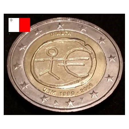 2 euros commémorative Malte 2009 EMU piece de monnaie €