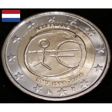 2 euros commémorative Pays Bas 2009 EMU piece de monnaie €