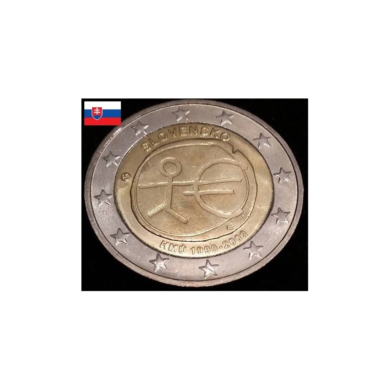 2 euros commémorative Slovaquie 2009 EMU piece de monnaie €