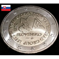 2 euros commémorative Slovaquie 2011 Groupe de Visegrád piece de monnaie €