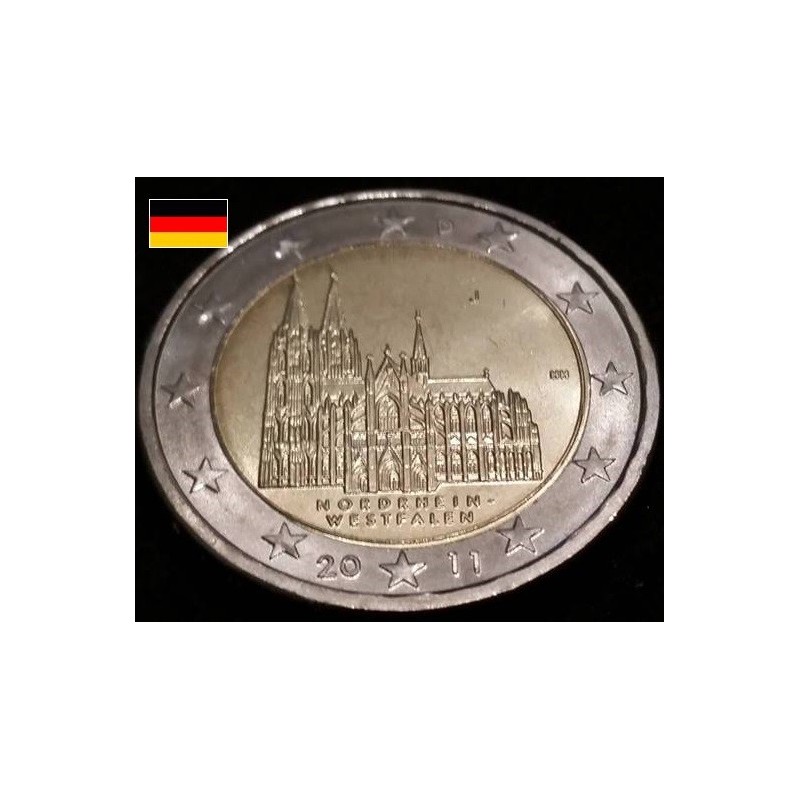2 euros commémorative Allemagne 2011 Cathédrale de Cologne  piece de monnaie €