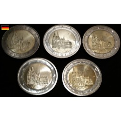 2 euros commémorative Allemagne 2011 5 ateliers Rhénanie du Nord Westphalie  piece de monnaie €