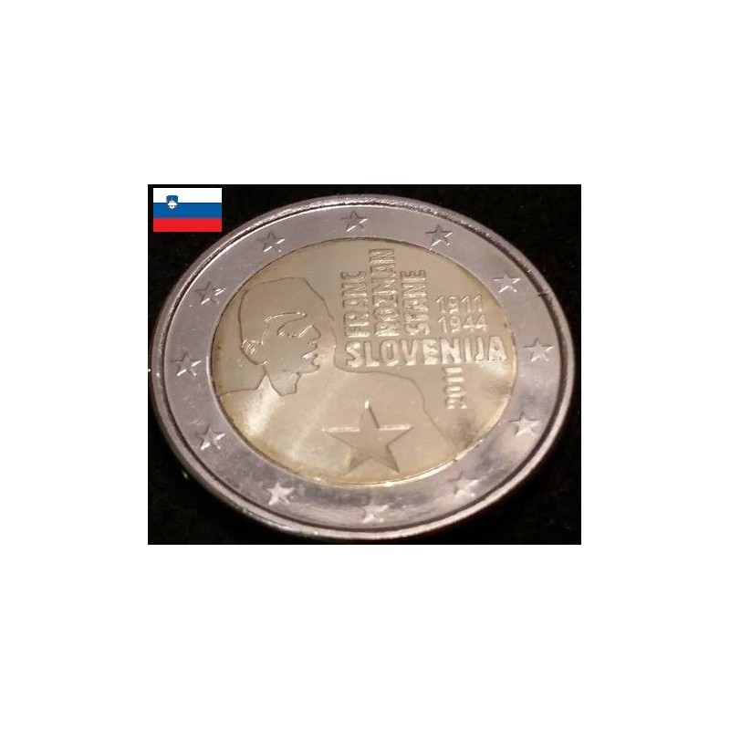 2 euros commémorative Slovénie 2011 Franc Rozman  piece de monnaie €