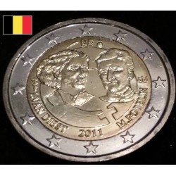 2 euros commémorative Belgique 2011 Journée internationale des droits de la femme  piece de monnaie €