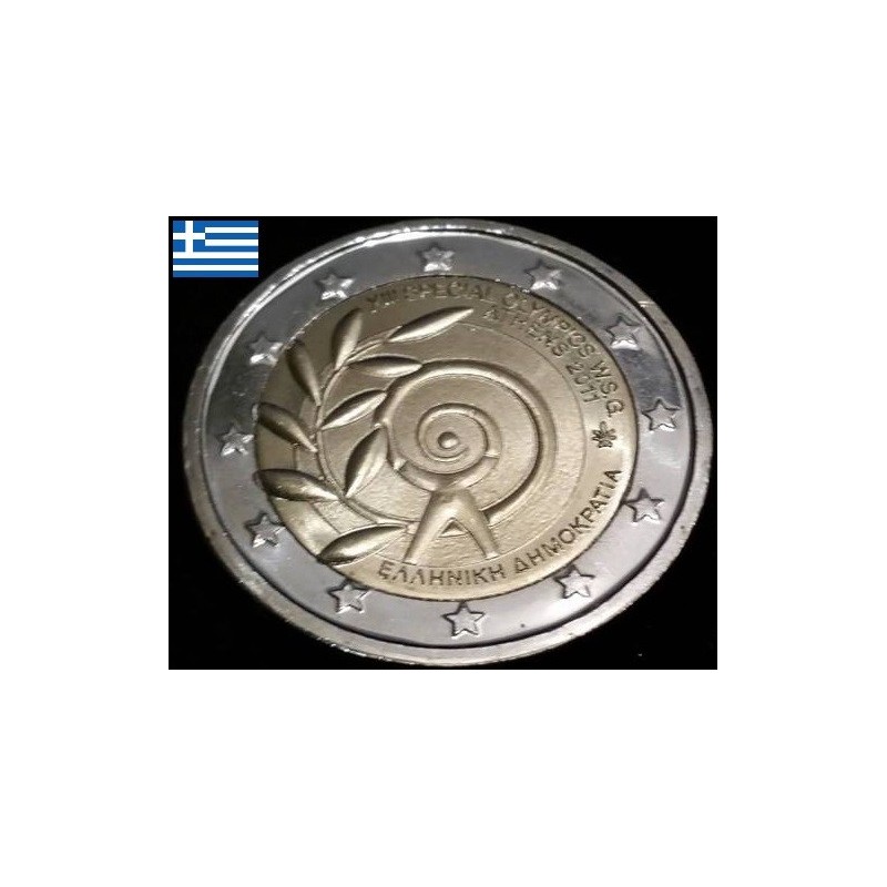 2 euros commémorative Grece 2011 Jeux olympiques spéciaux organisés à Athènes  piece de monnaie €