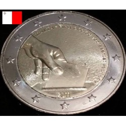 2 euros commémorative Malte 2011 Élection des premiers représentants en 1849 pièce de monnaie €