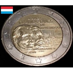 2 euros commémorative Luxembourg 2012 Grands-Ducs Henri et Guillaume IV pièce de monnaie €