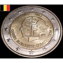 2 euros commémorative Belgique 2012 Concours Reine Elisabeth pièce de monnaie €
