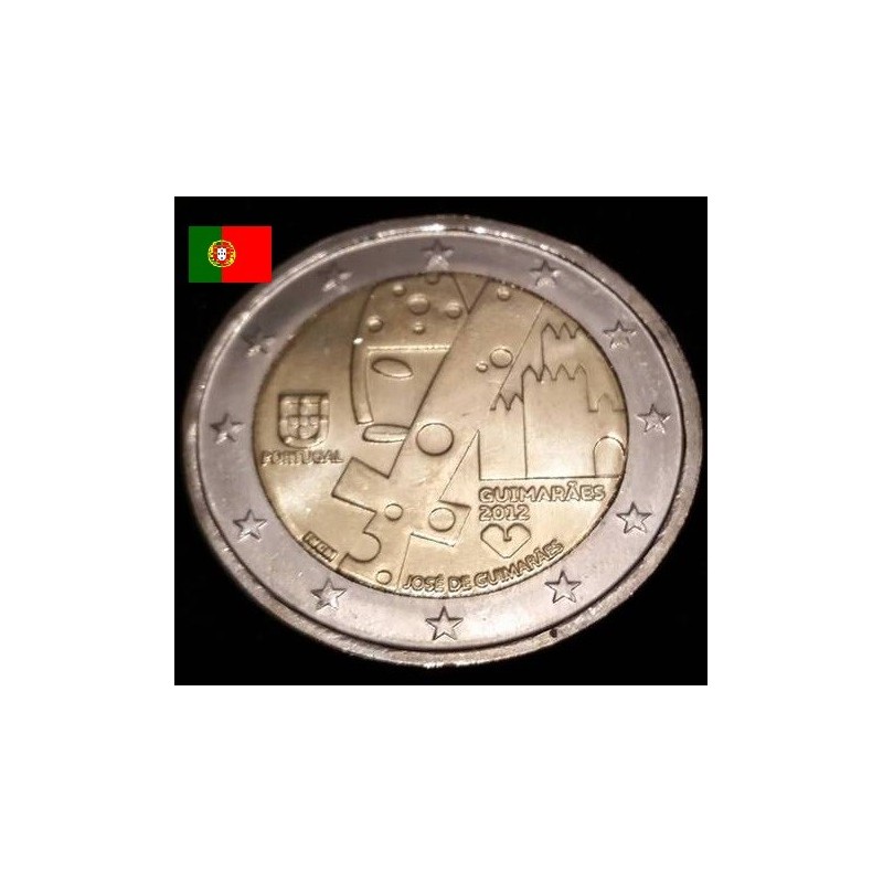 2 euros commémorative Portugal 2012 Guimarães Capitale européenne de la culture pièce de monnaie €