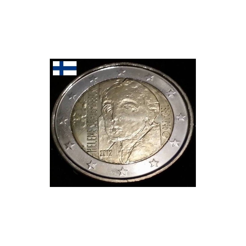 2 euros commémorative Finlande 2012 Helene Schjerfbeck pièce de monnaie €