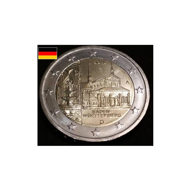 2 euros commémoratives allemagne 2013 5 ateliers Bade Wurttemberg piece de monnaie €