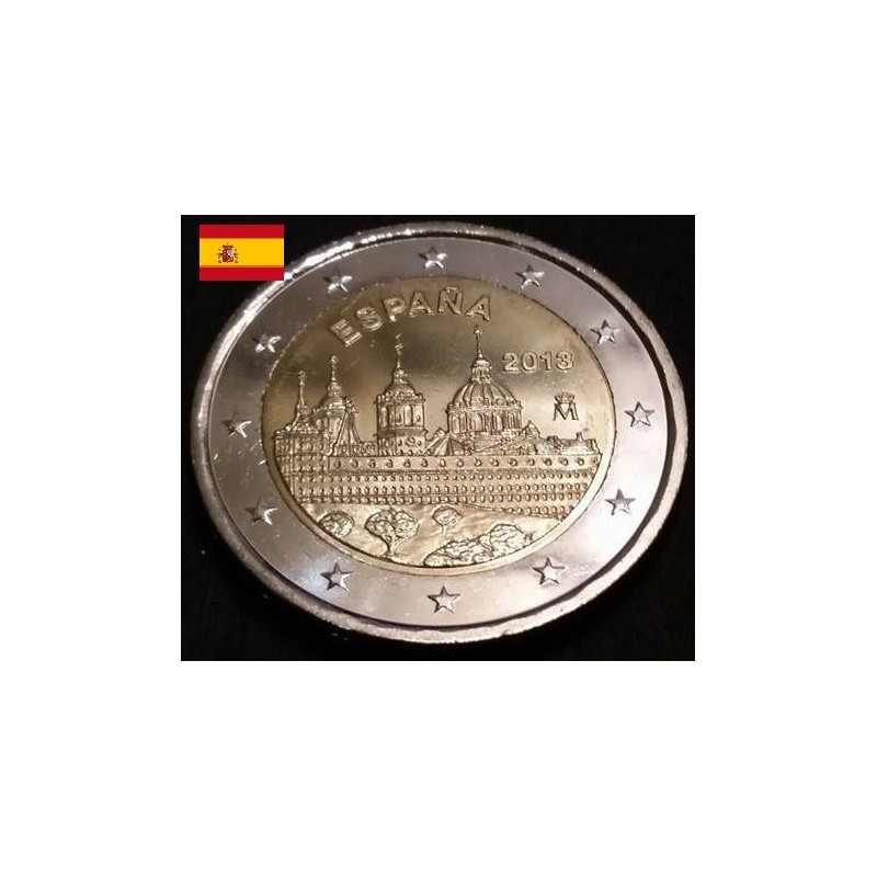 2 euros commémorative Espagne 2013  Site royal de Saint-Laurent-de-l'Escurial piece de monnaie €