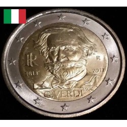 2 euros commémorative Italie 2013 Giuseppe Verdi piece de monnaie €