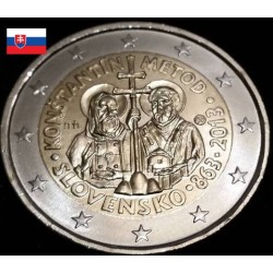 2 euros commémorative Slovaquie 2013 Mission bizantine piece de monnaie €