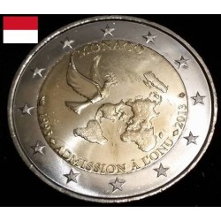 2 euros commémorative Monaco 2013 20 ans à l'ONU piece de monnaie €