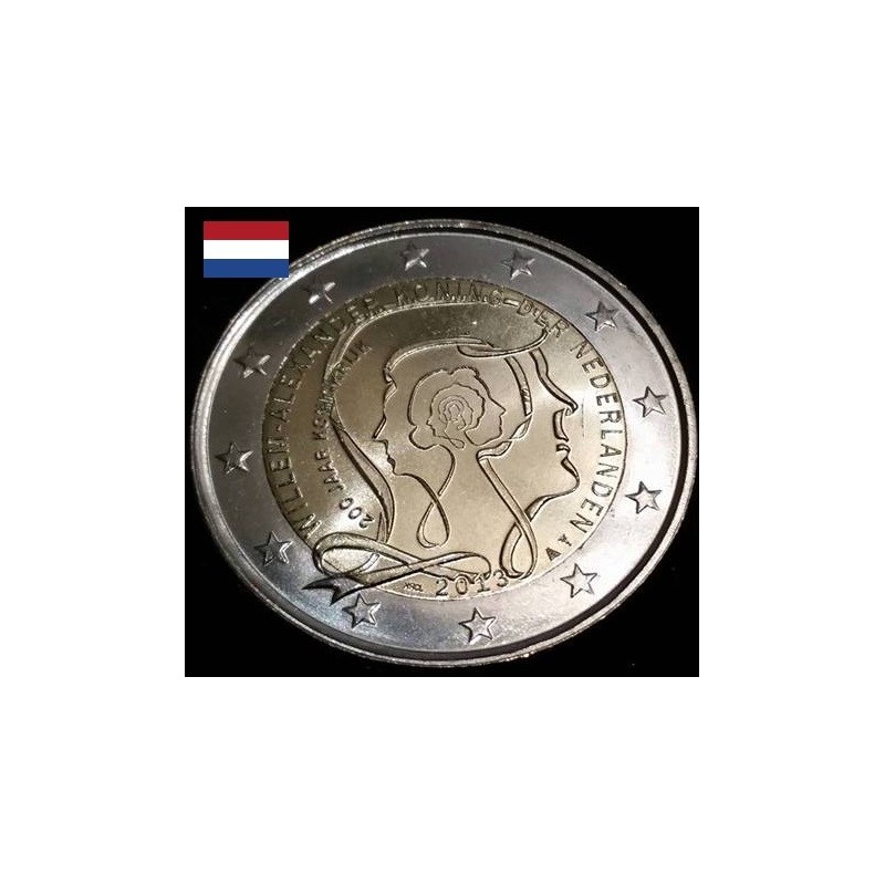 2 euros commémorative Pays Bas 2013 Willem Alexander, Roi des Pays-Bas piece de monnaie €