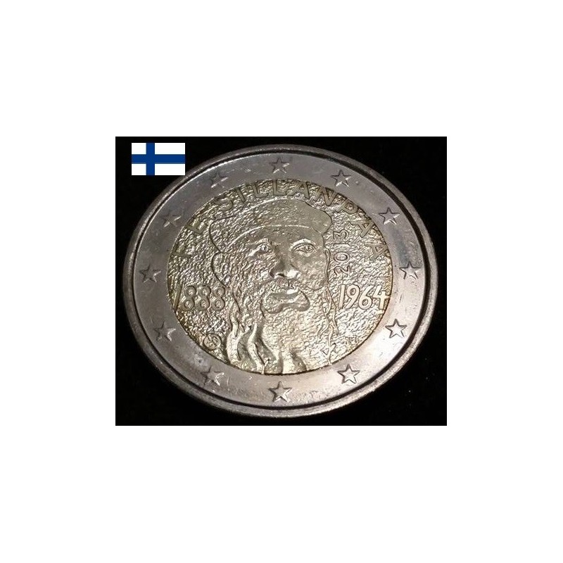 2 euros commémorative Finlande 2013 FRANS EEMIL SILLANPAA pièce de monnaie €