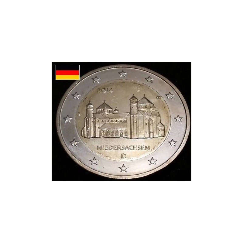 2euros commémorative Allemagne 2014 Saxe piece de monnaie €